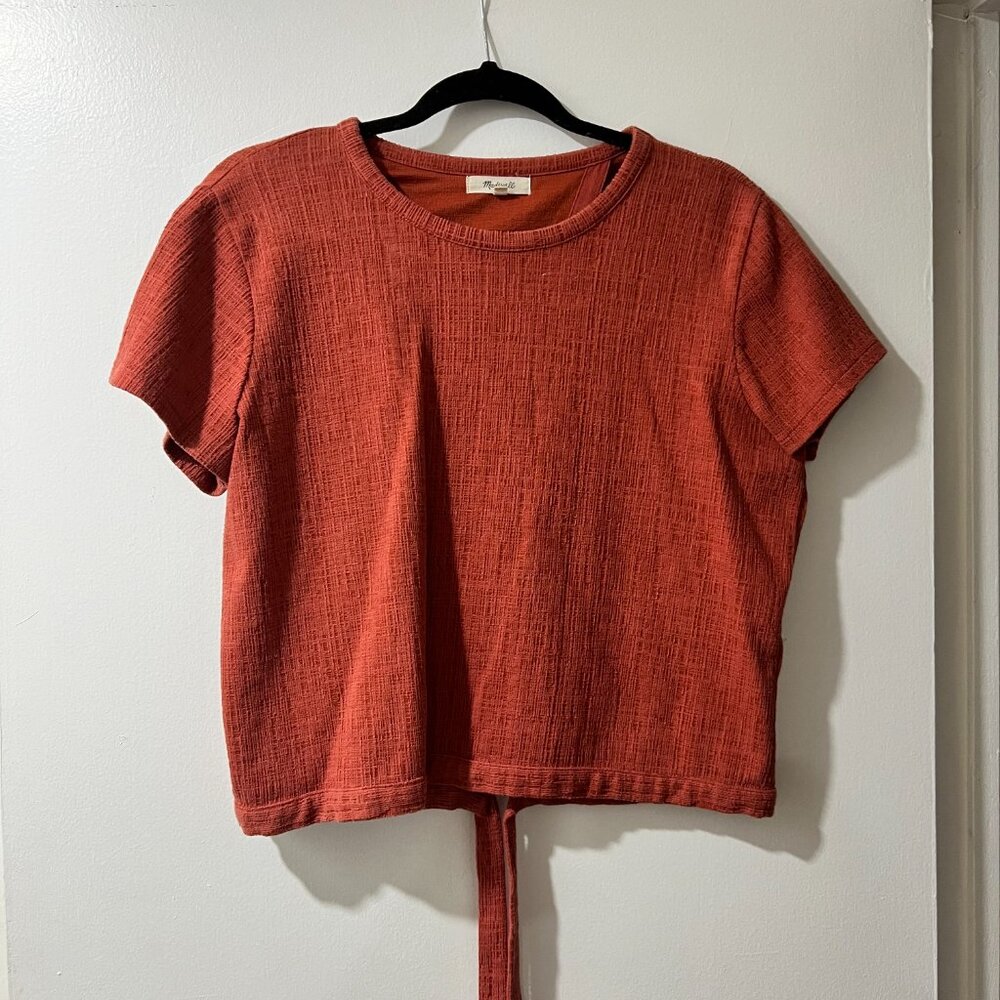📌 Madewell Verse Tie-Back Top in Rosewood Pink 🌸 - Picture 7 of 10